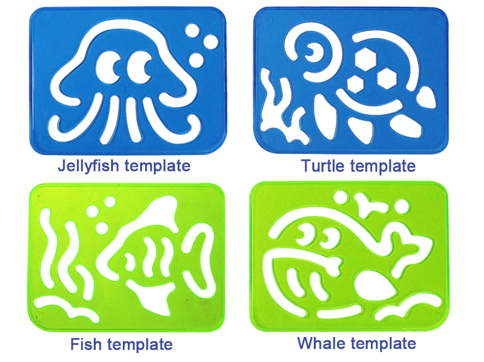 Alphabet animal water canvas
