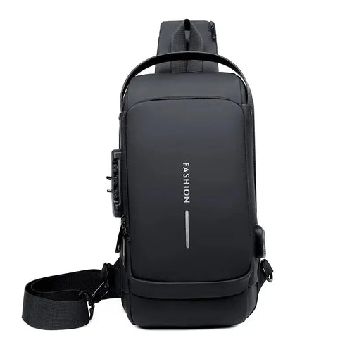 Men's PU Leather Crossbody Chest Bag