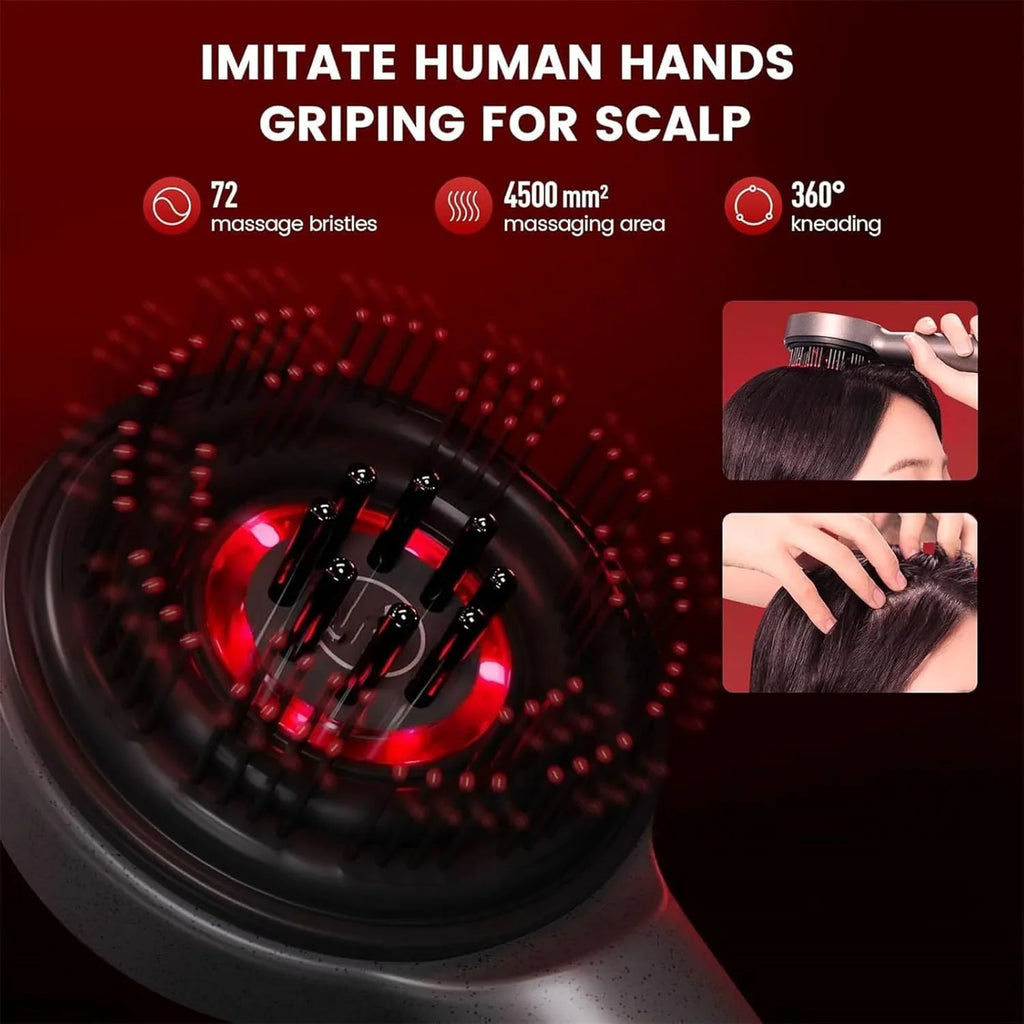 Scalp Massager Brush (Red)