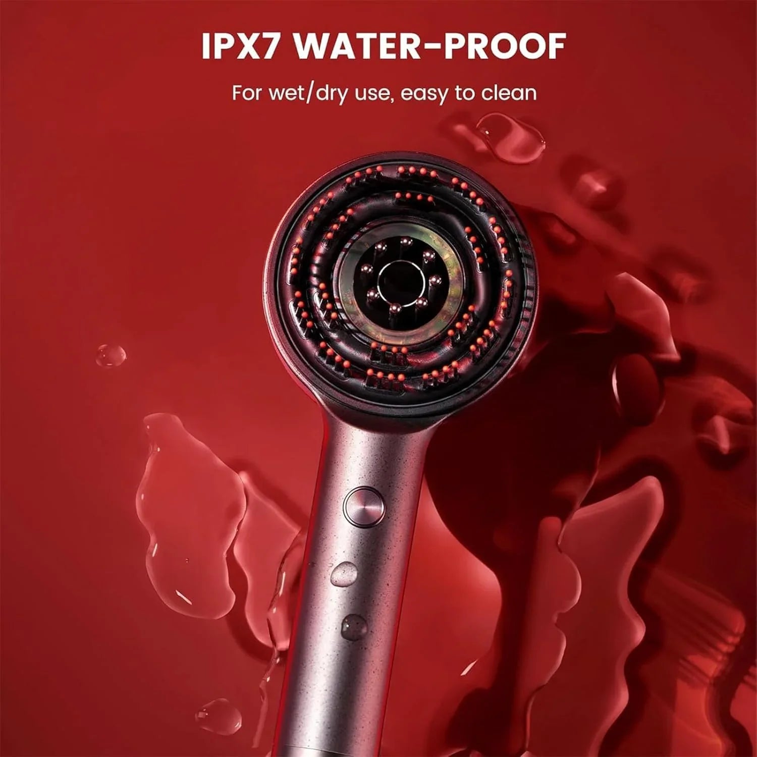 Scalp Massager Brush (Red)
